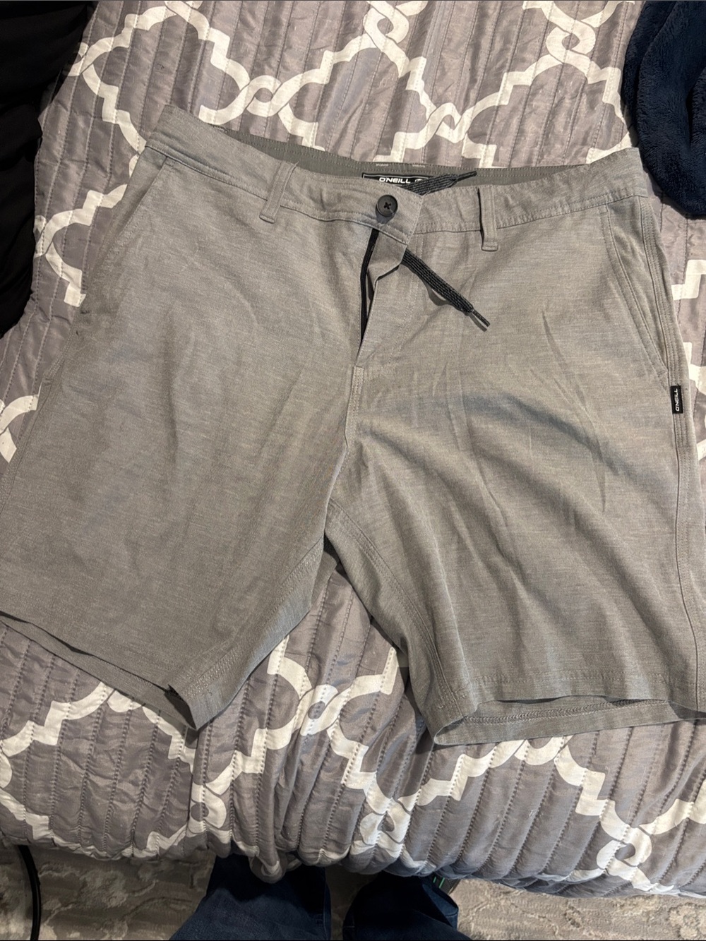 O'Neill Men's Gray Hybrid Stretch Shorts